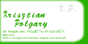 krisztian polgary business card